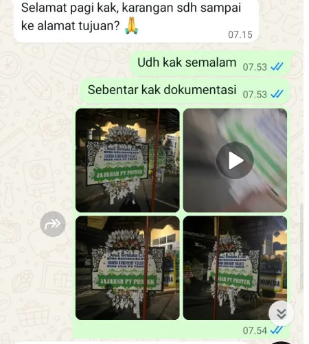 Pengiriman Papan Bunga Selamat Harapanjaya Bekasi Utara